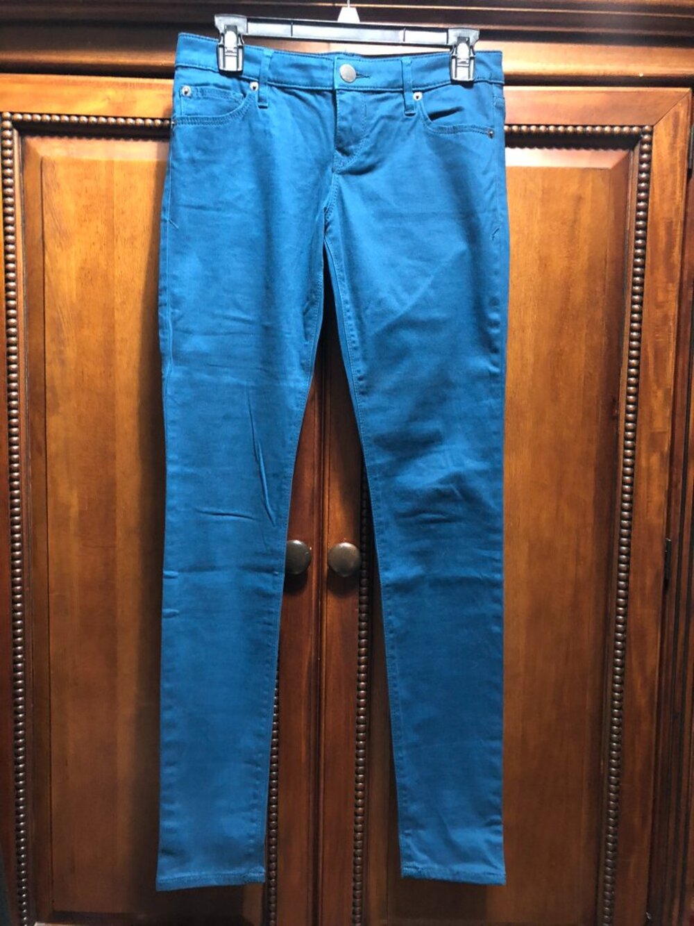Express Stella Low Rise Jean Leggings Teal Blue Size 2